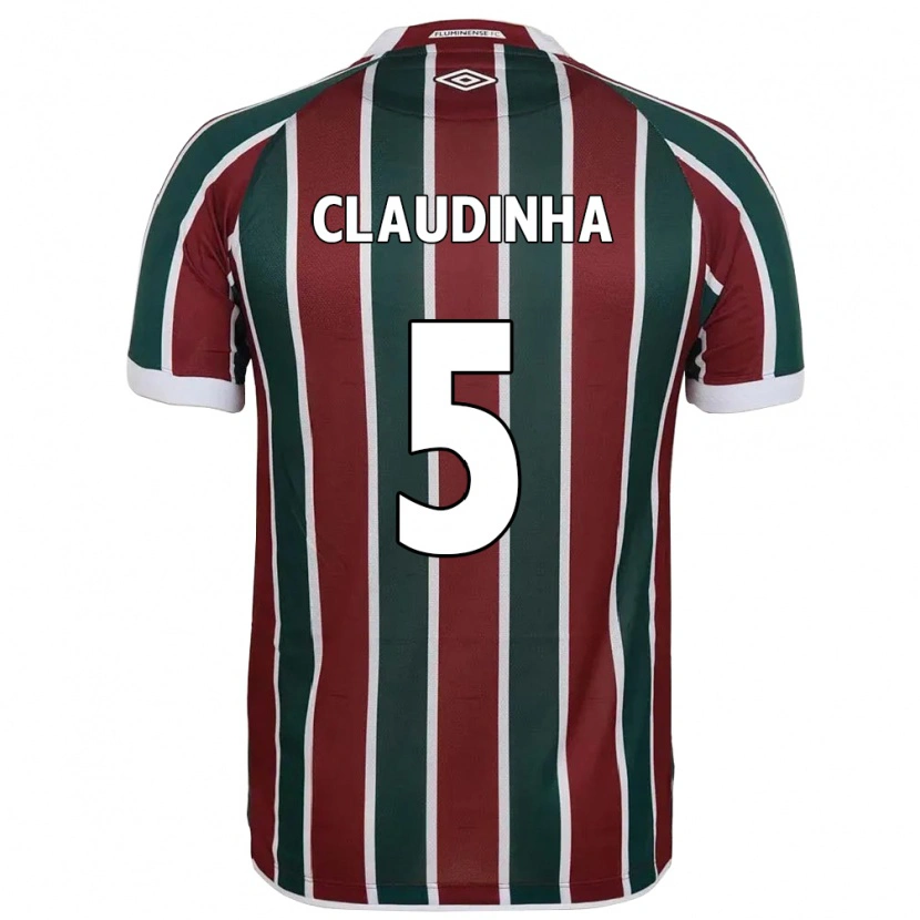 DanxenメンズClaudinha#5グリーン マルーン ホワイトホームシャツ2025/26ジャージーユニフォーム