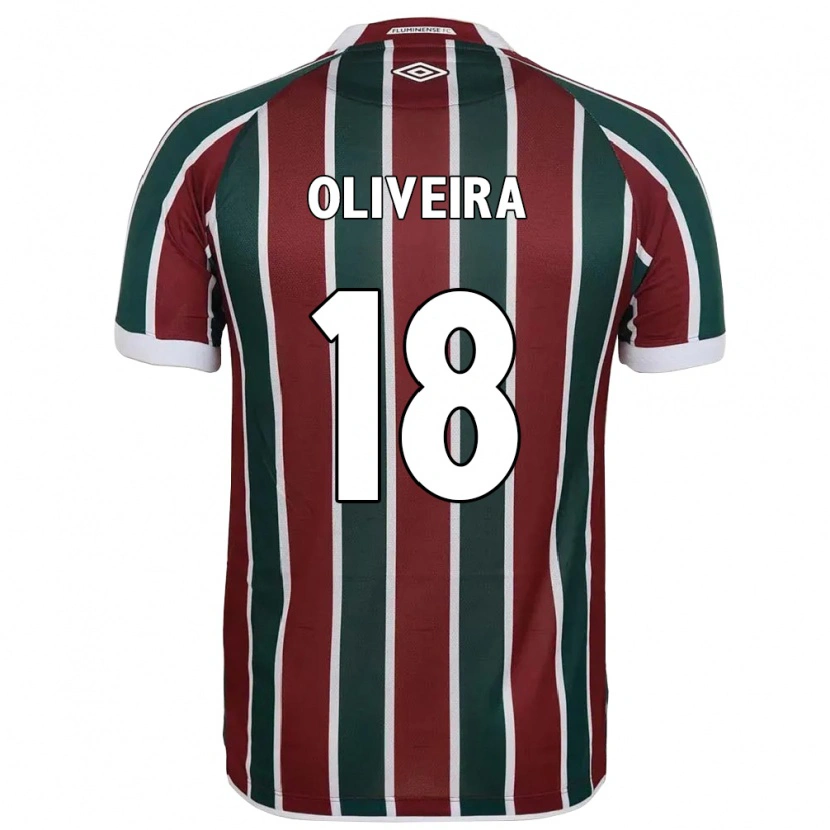 DanxenメンズCamila Oliveira#18グリーン マルーン ホワイトホームシャツ2025/26ジャージーユニフォーム