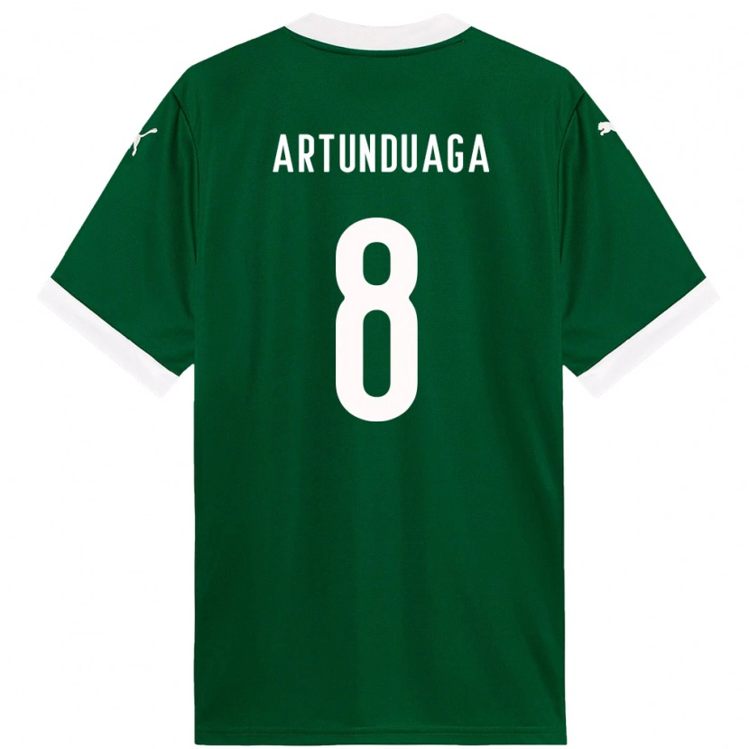 DanxenメンズGrover Artunduaga#8グリーン ホワイトホームシャツ2025/26ジャージーユニフォーム