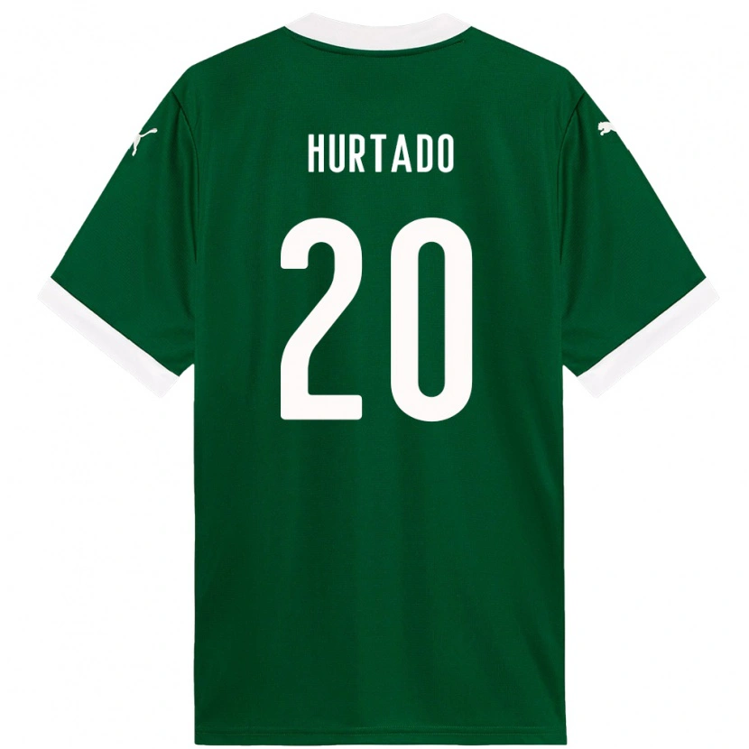 DanxenメンズFlavio Hurtado#20グリーン ホワイトホームシャツ2025/26ジャージーユニフォーム