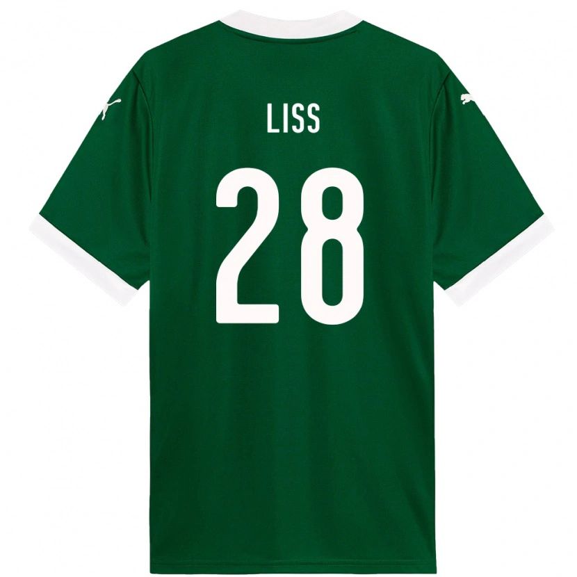 DanxenメンズVictória Liss#28グリーン ホワイトホームシャツ2025/26ジャージーユニフォーム