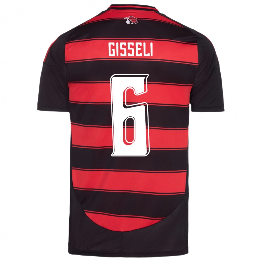 DanxenメンズGisseli#6レッド ブラックホームシャツ2025/26ジャージーユニフォーム