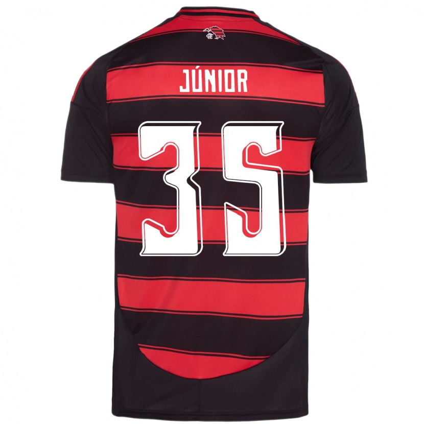 DanxenメンズKaylaine Júnior#35レッド ブラックホームシャツ2025/26ジャージーユニフォーム