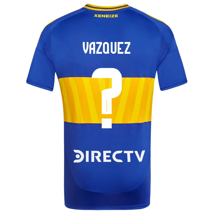 DanxenメンズLuis Vazquez#0ロイヤルブルー イエローホームシャツ2025/26ジャージーユニフォーム