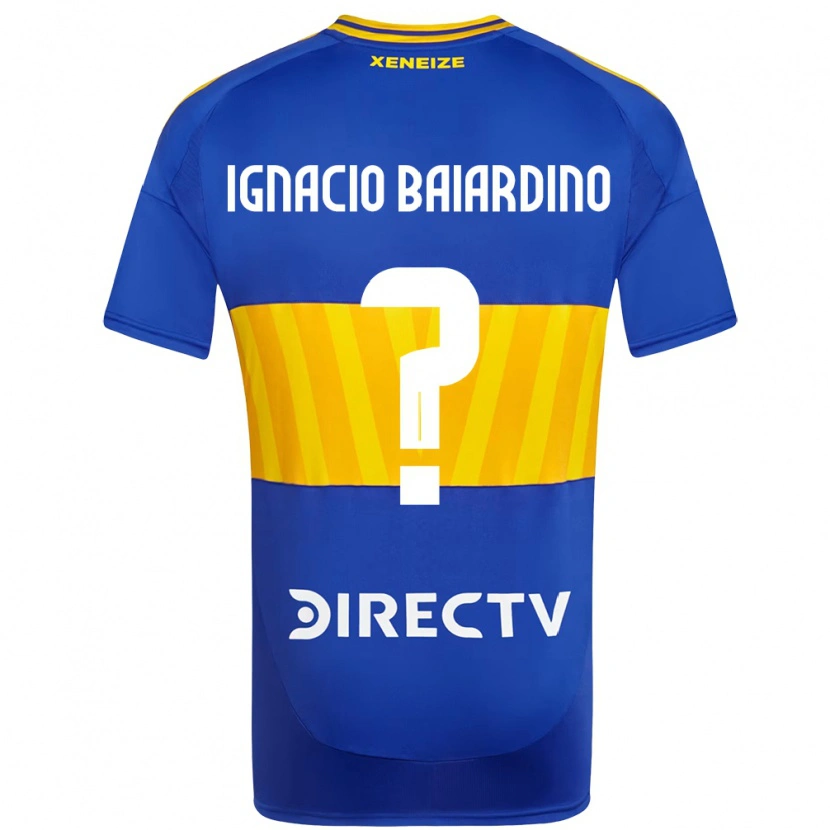 DanxenメンズJuan Ignacio Baiardino#0ロイヤルブルー イエローホームシャツ2025/26ジャージーユニフォーム