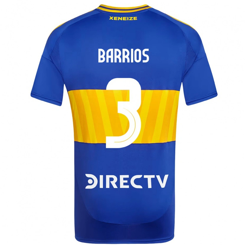 DanxenメンズGabriela Barrios#3ロイヤルブルー イエローホームシャツ2025/26ジャージーユニフォーム