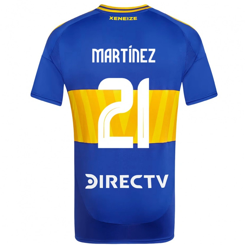 DanxenメンズJulieta Martínez#21ロイヤルブルー イエローホームシャツ2025/26ジャージーユニフォーム
