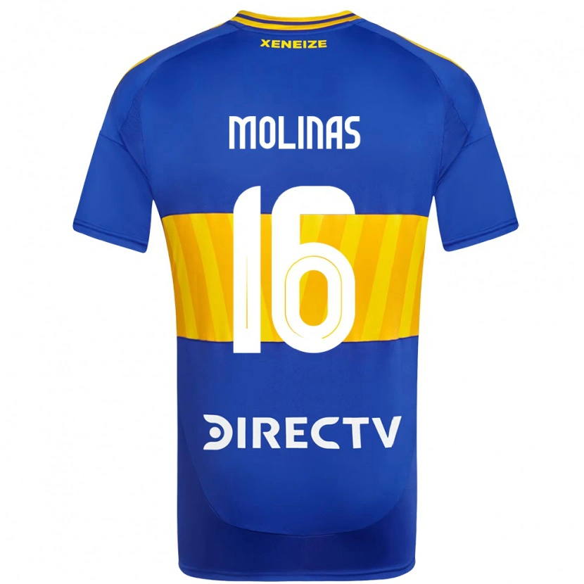 DanxenメンズAaron Molinas#16ロイヤルブルー イエローホームシャツ2025/26ジャージーユニフォーム