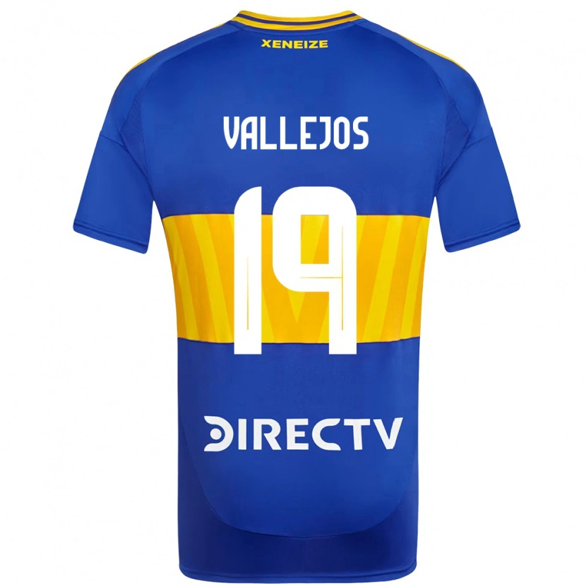 DanxenメンズFabiana Vallejos#19ロイヤルブルー イエローホームシャツ2025/26ジャージーユニフォーム