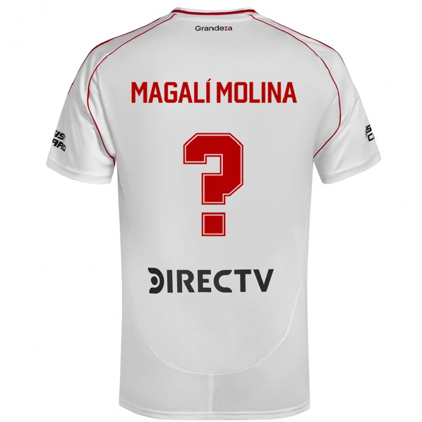 DanxenメンズCelena Magalí Molina#0ホワイト レッドホームシャツ2025/26ジャージーユニフォーム