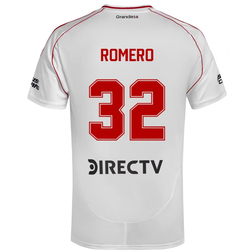 DanxenメンズJulieta Romero#32ホワイト レッドホームシャツ2025/26ジャージーユニフォーム