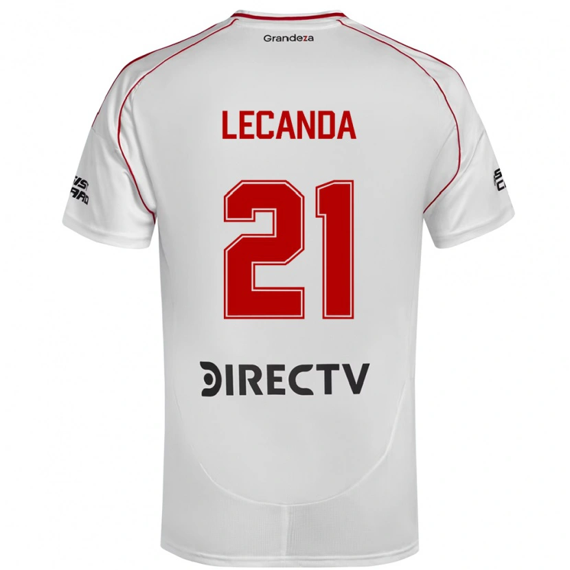 DanxenメンズTomas Lecanda#21ホワイト レッドホームシャツ2025/26ジャージーユニフォーム