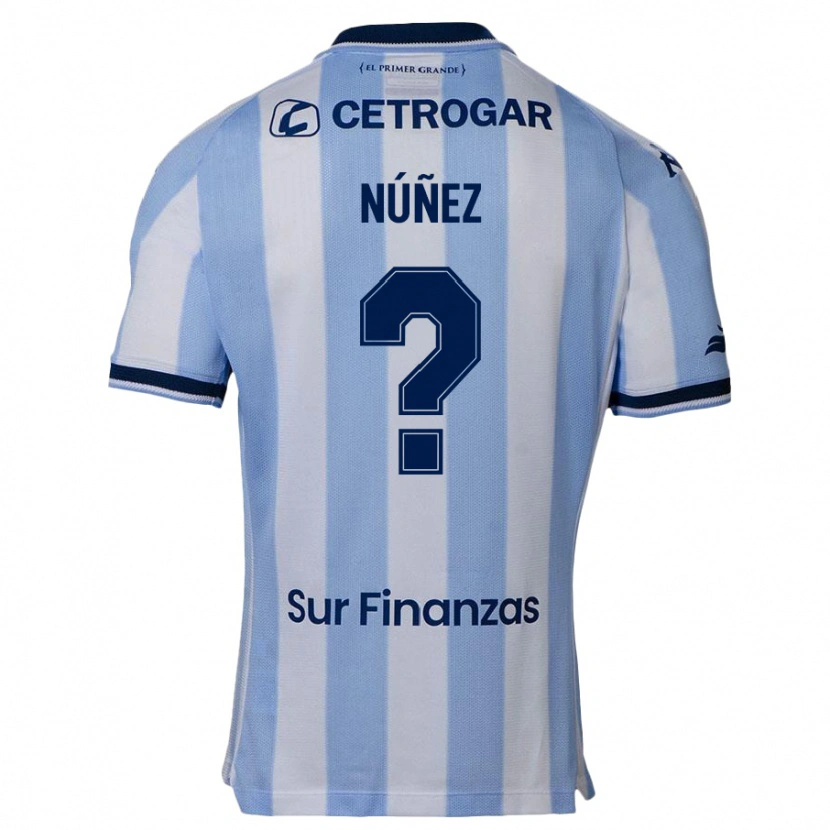 DanxenメンズMáximo Núñez#0スカイブルーホームシャツ2025/26ジャージーユニフォーム