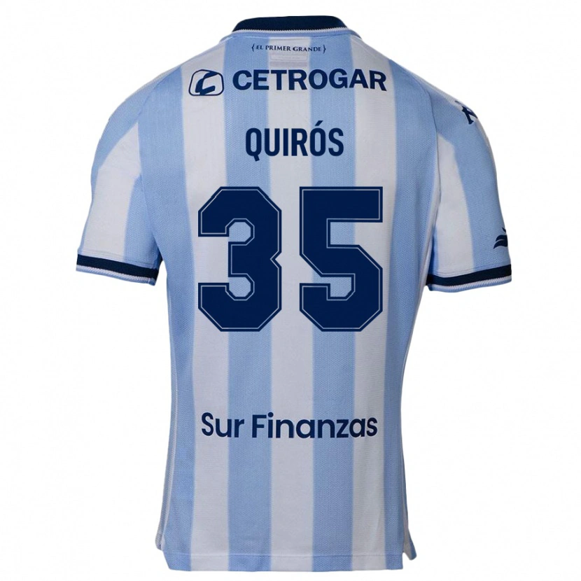 DanxenメンズSantiago Quirós#35スカイブルーホームシャツ2025/26ジャージーユニフォーム