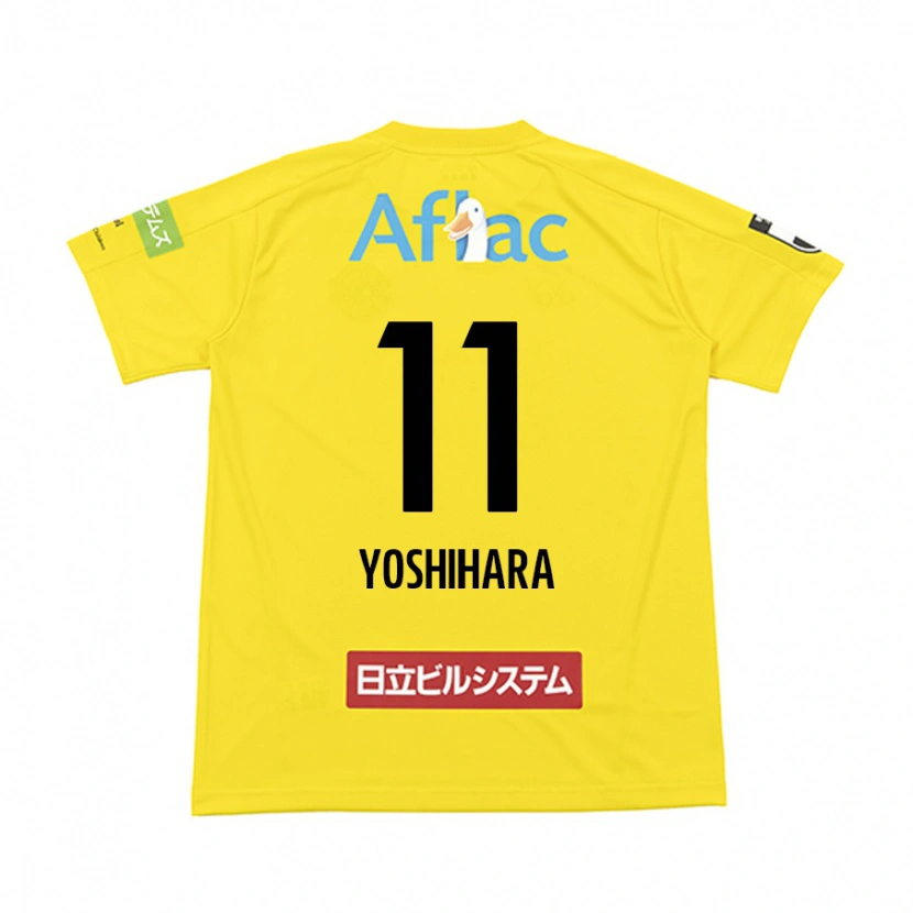 DanxenメンズFuto Yoshihara#11ブラック イエローホームシャツ2025/26ジャージーユニフォーム