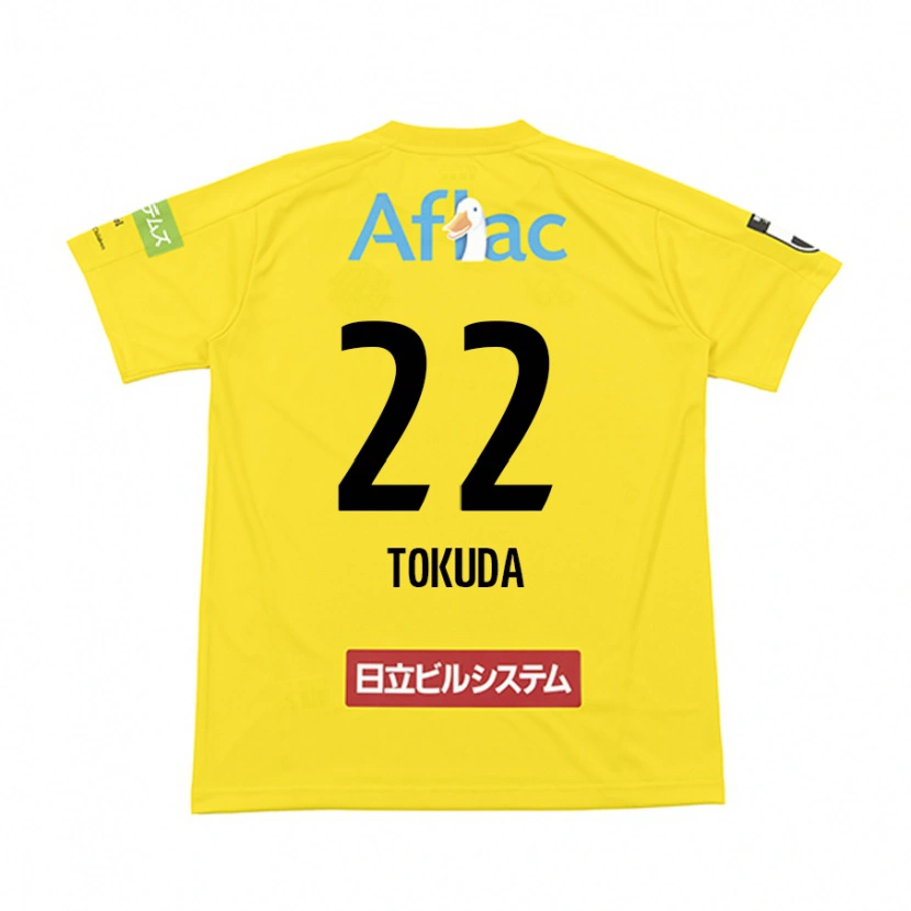DanxenメンズHaoto Tokuda#22ブラック イエローホームシャツ2025/26ジャージーユニフォーム