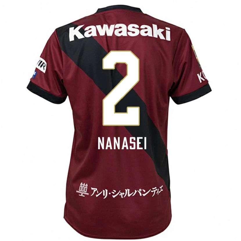 Danxenメンズ飯野七聖#2バーガンディ ブラックホームシャツ2025/26ジャージーユニフォーム