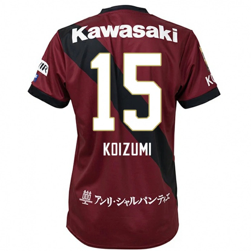 DanxenメンズFuga Koizumi#15バーガンディ ブラックホームシャツ2025/26ジャージーユニフォーム