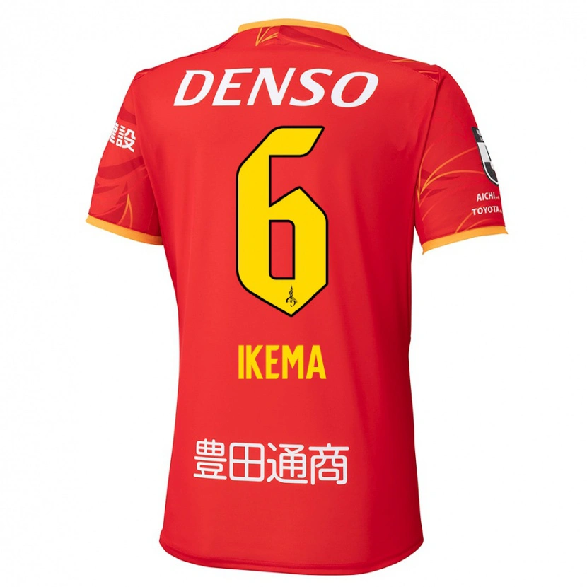 DanxenメンズKano Ikema#6レッド イエローホームシャツ2025/26ジャージーユニフォーム