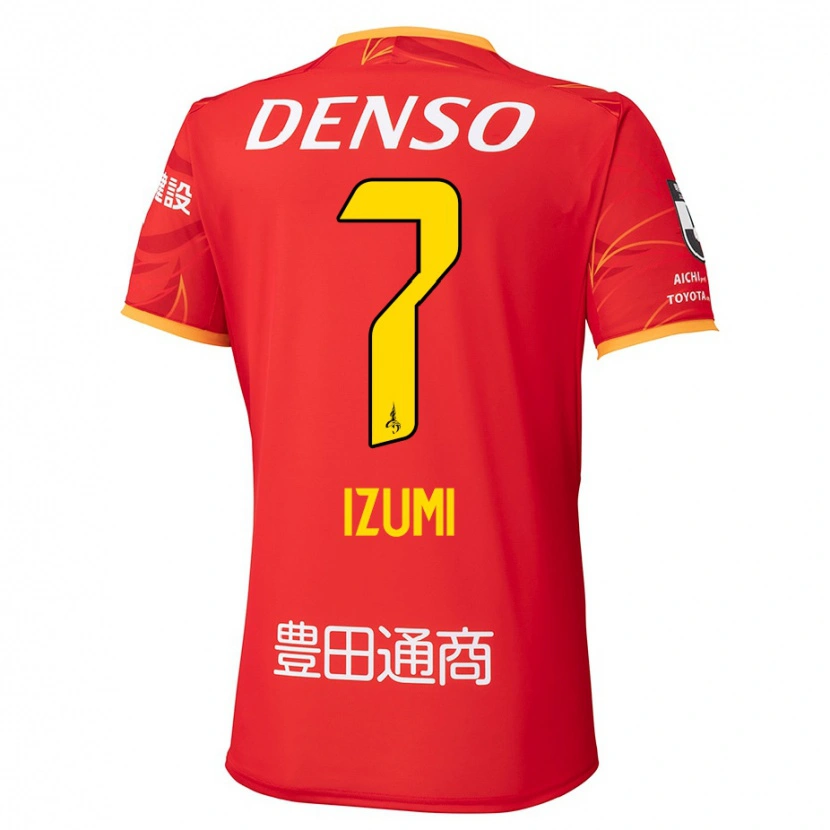 Danxenメンズ和泉竜司#7レッド イエローホームシャツ2025/26ジャージーユニフォーム