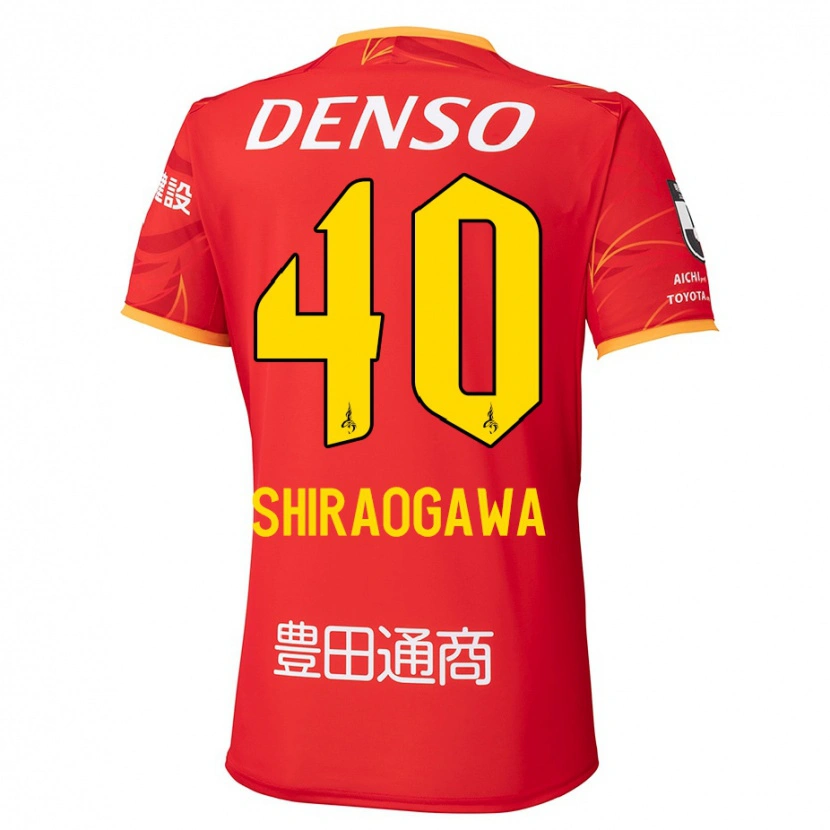 DanxenメンズRekuto Shiraogawa#40レッド イエローホームシャツ2025/26ジャージーユニフォーム