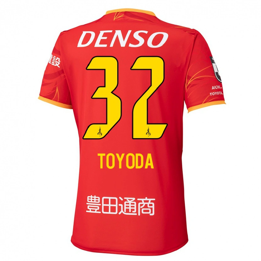 DanxenメンズKoki Toyoda#32レッド イエローホームシャツ2025/26ジャージーユニフォーム