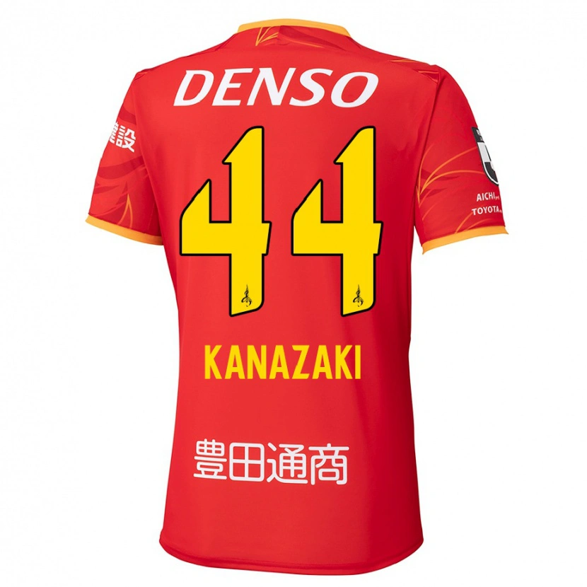 Danxenメンズ金崎夢生#44レッド イエローホームシャツ2025/26ジャージーユニフォーム