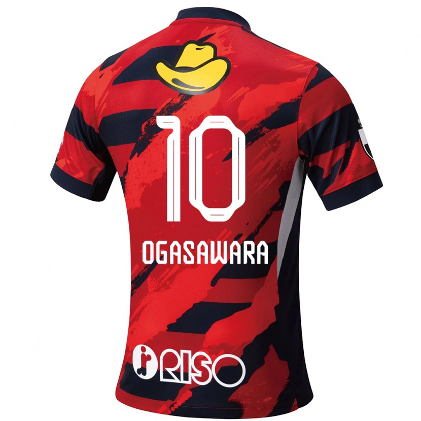 DanxenメンズShoma Ogasawara#10レッド ブラックホームシャツ2025/26ジャージーユニフォーム