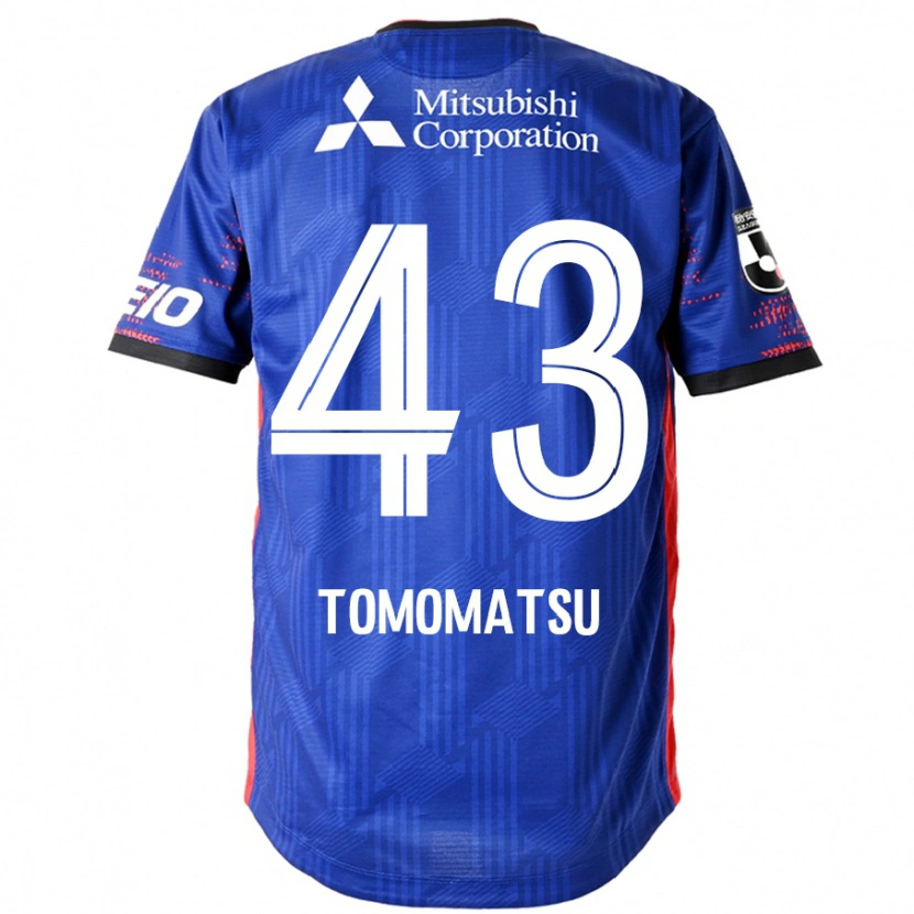 DanxenメンズYuki Tomomatsu#43ロイヤルブルー ホワイトホームシャツ2025/26ジャージーユニフォーム
