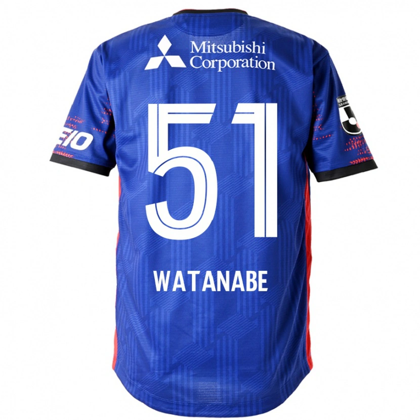 DanxenメンズMatthew Watanabe#51ロイヤルブルー ホワイトホームシャツ2025/26ジャージーユニフォーム