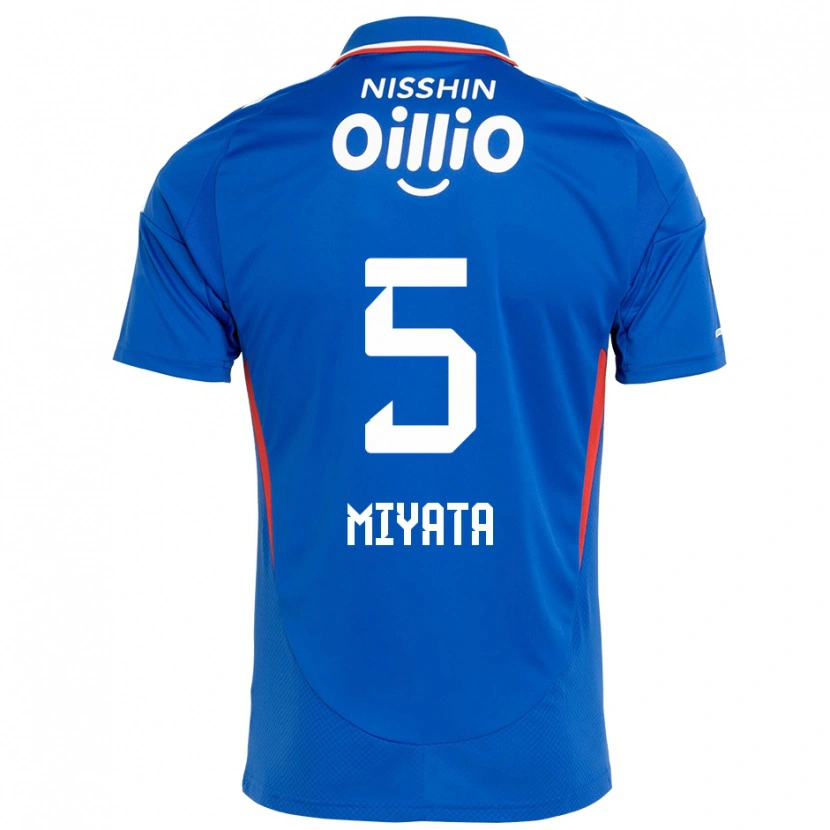 DanxenメンズHaru Miyata#5ロイヤルブルー ホワイトホームシャツ2025/26ジャージーユニフォーム