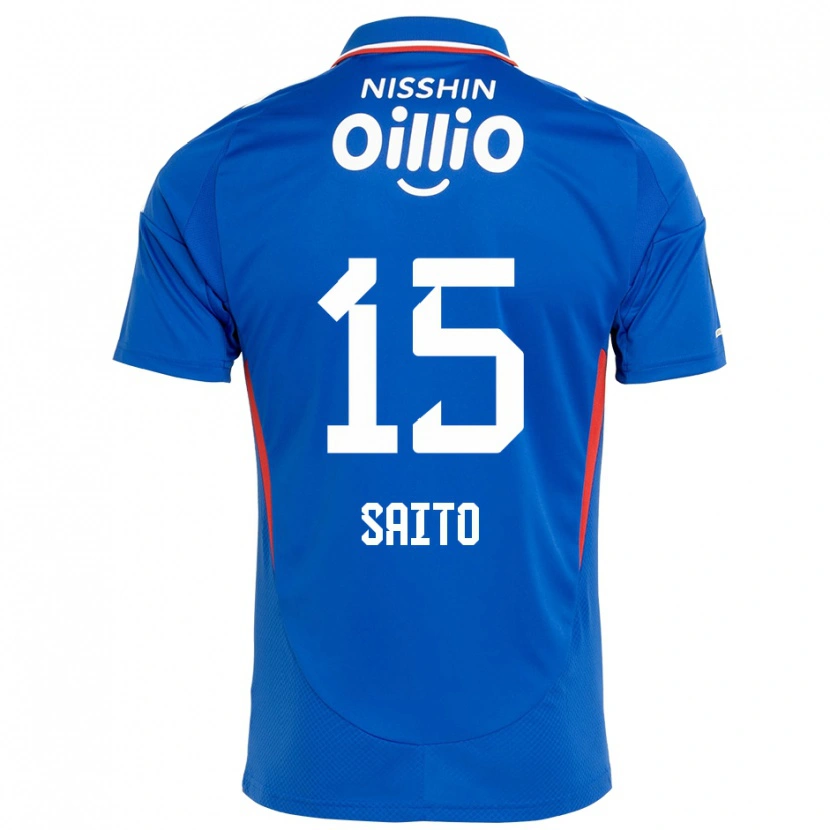 DanxenメンズHaru Saito#15ロイヤルブルー ホワイトホームシャツ2025/26ジャージーユニフォーム