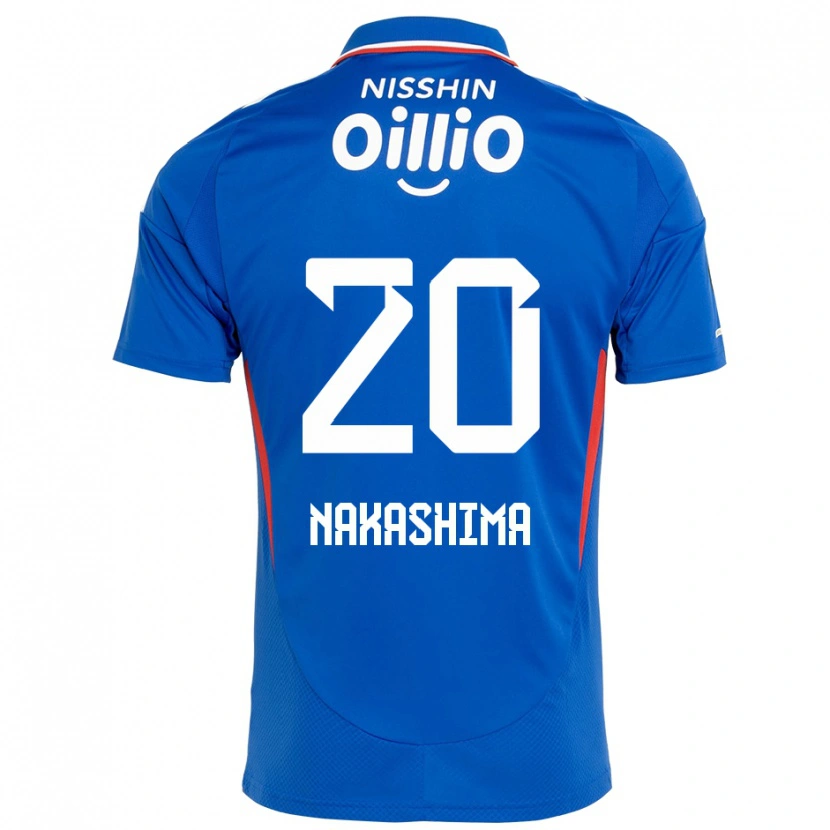 DanxenメンズRikuto Nakashima#20ロイヤルブルー ホワイトホームシャツ2025/26ジャージーユニフォーム