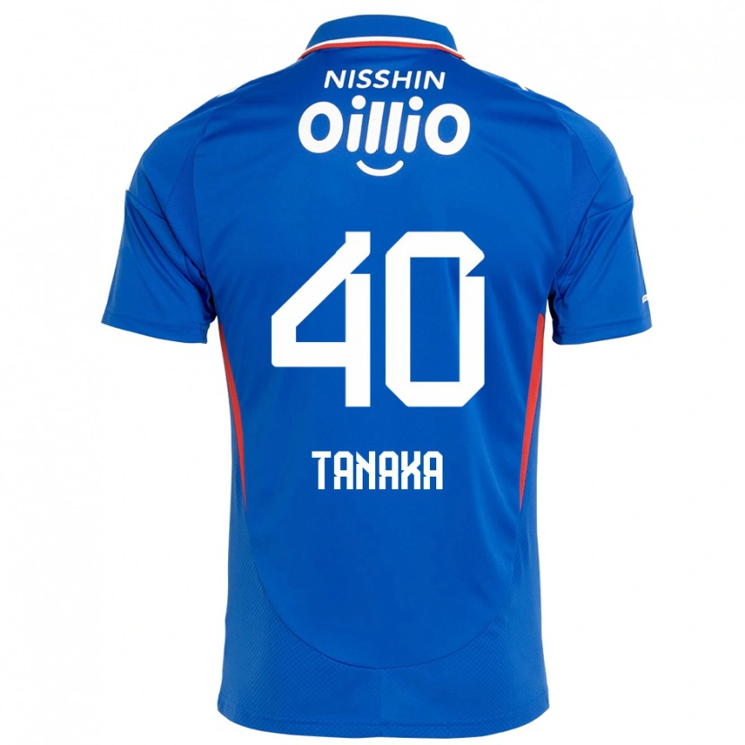DanxenメンズHiei Tanaka#40ロイヤルブルー ホワイトホームシャツ2025/26ジャージーユニフォーム