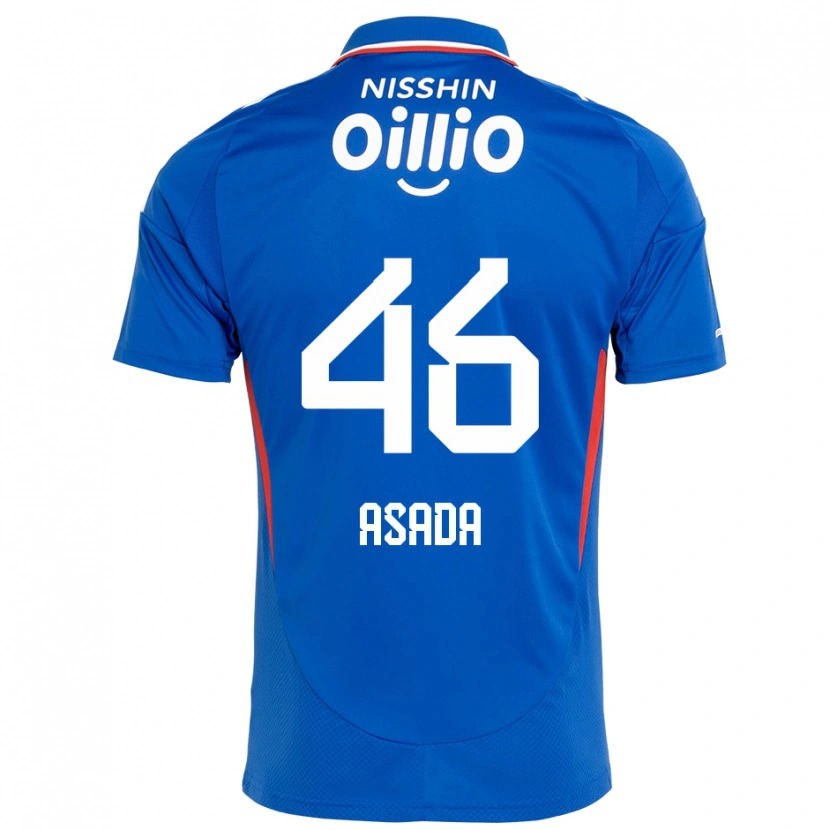 DanxenメンズHiroto Asada#46ロイヤルブルー ホワイトホームシャツ2025/26ジャージーユニフォーム