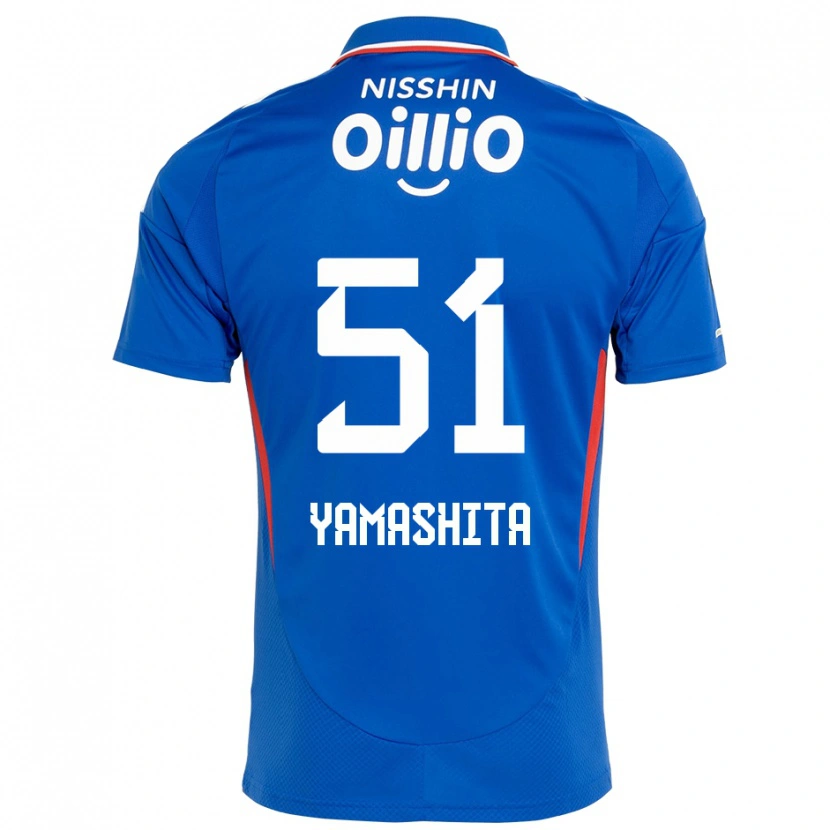 DanxenメンズShoma Yamashita#51ロイヤルブルー ホワイトホームシャツ2025/26ジャージーユニフォーム