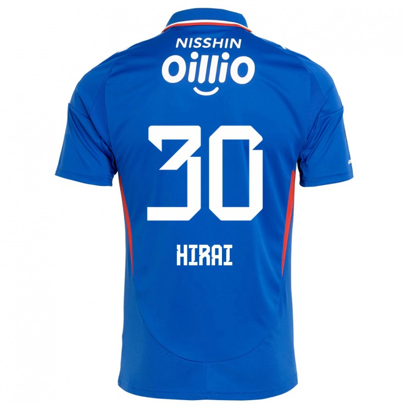 DanxenメンズShunsuke Hirai#30ロイヤルブルー ホワイトホームシャツ2025/26ジャージーユニフォーム