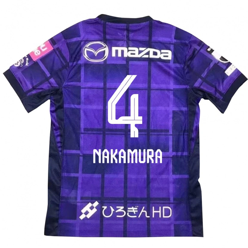 DanxenメンズKaede Nakamura#4パープル オレンジホームシャツ2025/26ジャージーユニフォーム