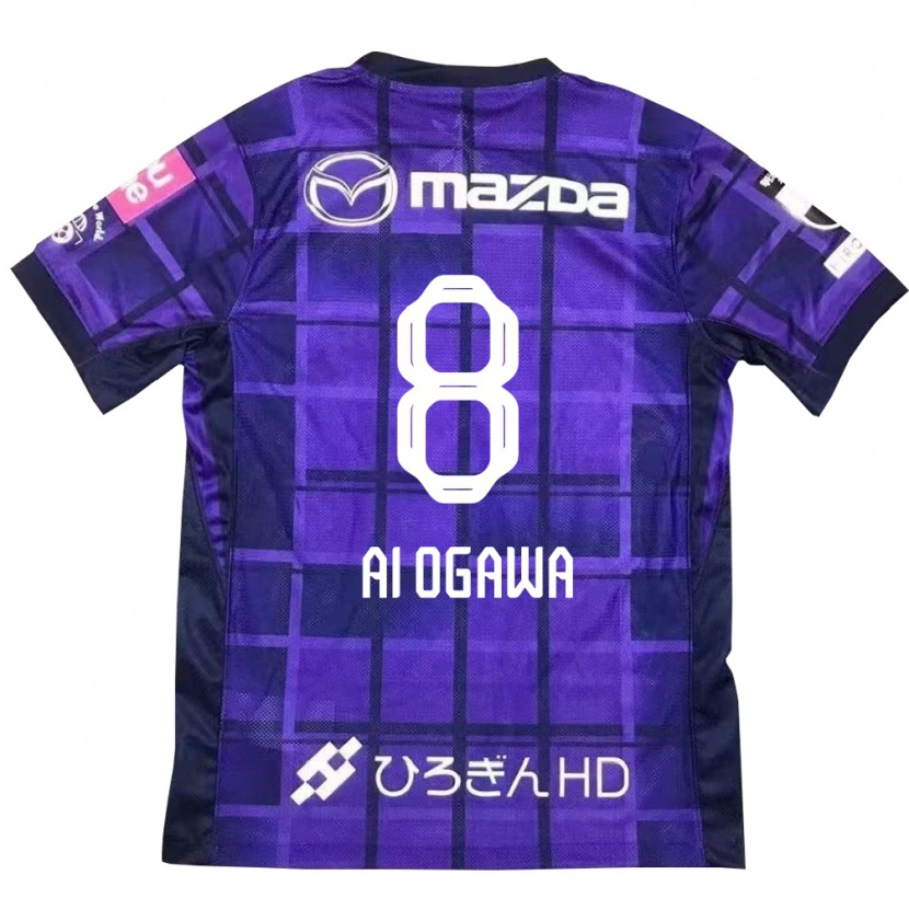 DanxenメンズAi Ogawa#8パープル オレンジホームシャツ2025/26ジャージーユニフォーム