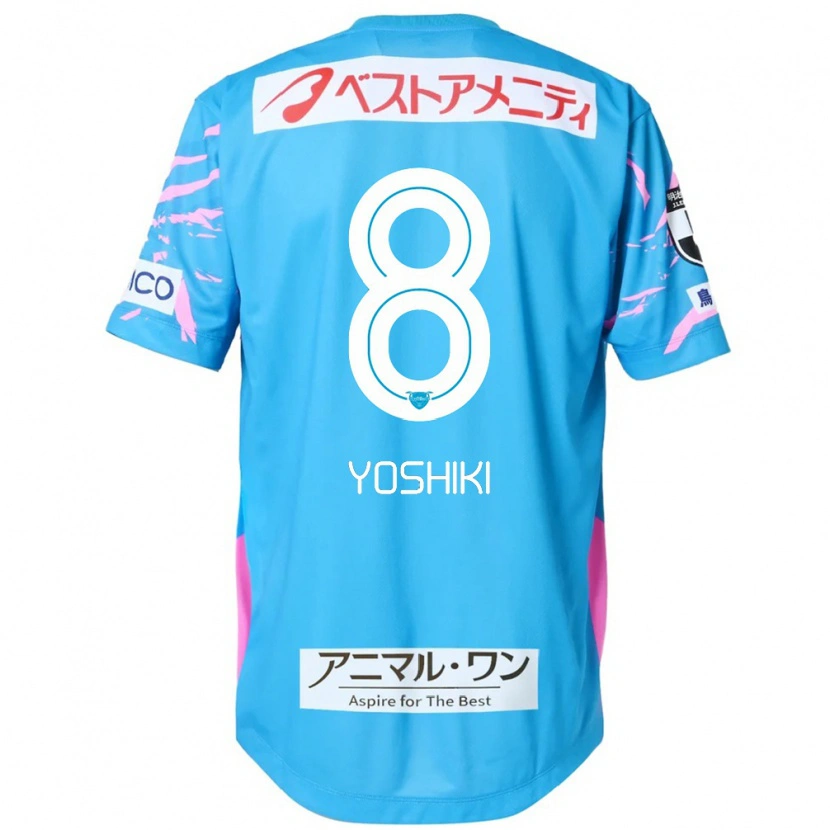 Danxenメンズ楢原慶輝#8ブルー ピンクホームシャツ2025/26ジャージーユニフォーム