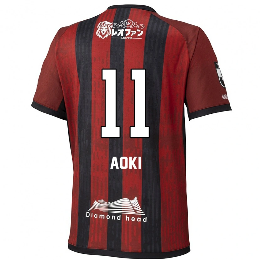 DanxenメンズRyota Aoki#11レッド ブラックホームシャツ2025/26ジャージーユニフォーム