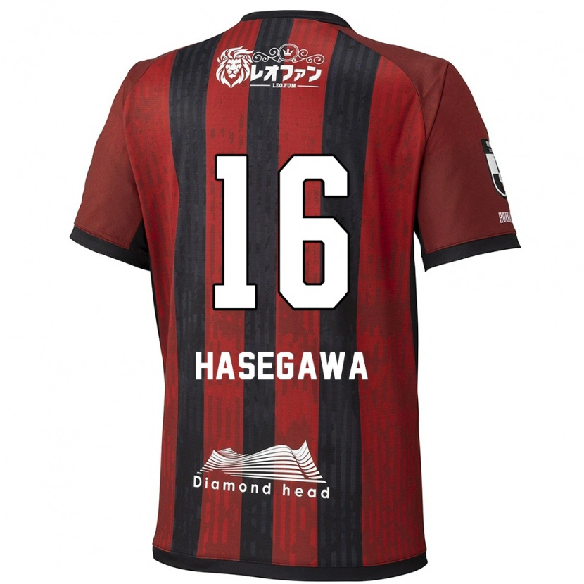Danxenメンズ長谷川竜也#16レッド ブラックホームシャツ2025/26ジャージーユニフォーム