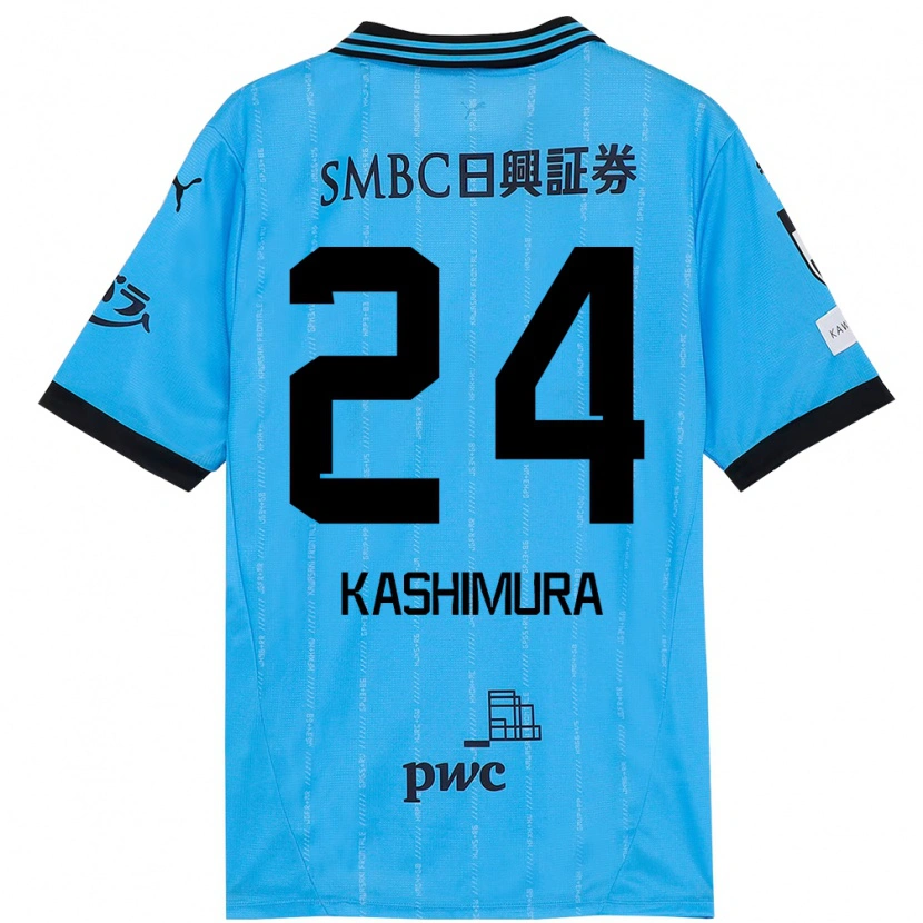 DanxenメンズRyota Kashimura#24スカイブルー ブラックホームシャツ2025/26ジャージーユニフォーム