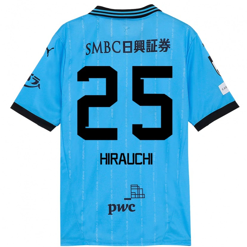 DanxenメンズIssei Hirauchi#25スカイブルー ブラックホームシャツ2025/26ジャージーユニフォーム