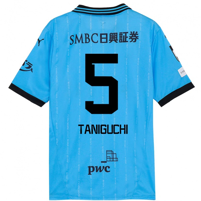 Danxenメンズ谷口 彰悟#5スカイブルー ブラックホームシャツ2025/26ジャージーユニフォーム