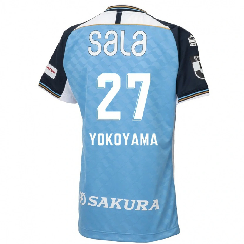 DanxenメンズKota Yokoyama#27スカイブルー ブラックホームシャツ2025/26ジャージーユニフォーム