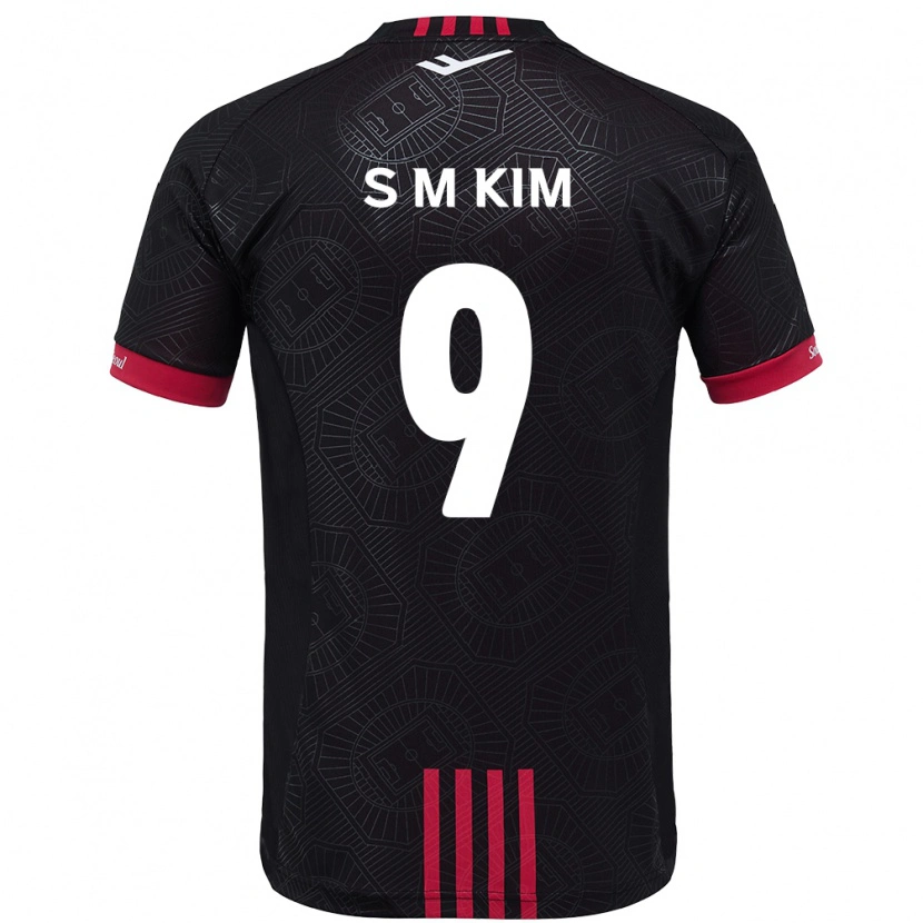 DanxenメンズMin-Sung Kim#9ブラック レッドホームシャツ2025/26ジャージーユニフォーム