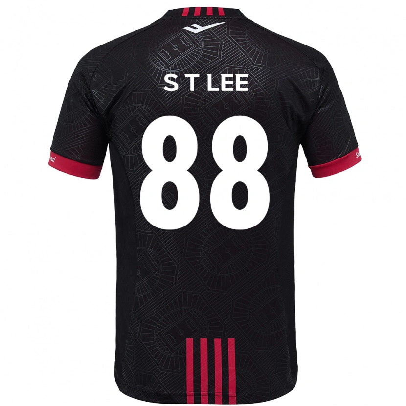 DanxenメンズTae-Seok Lee#88ブラック レッドホームシャツ2025/26ジャージーユニフォーム