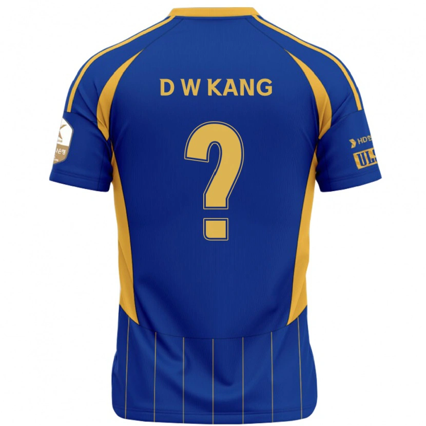 DanxenメンズDong-Woo Kang#0ロイヤルブルー イエローホームシャツ2025/26ジャージーユニフォーム