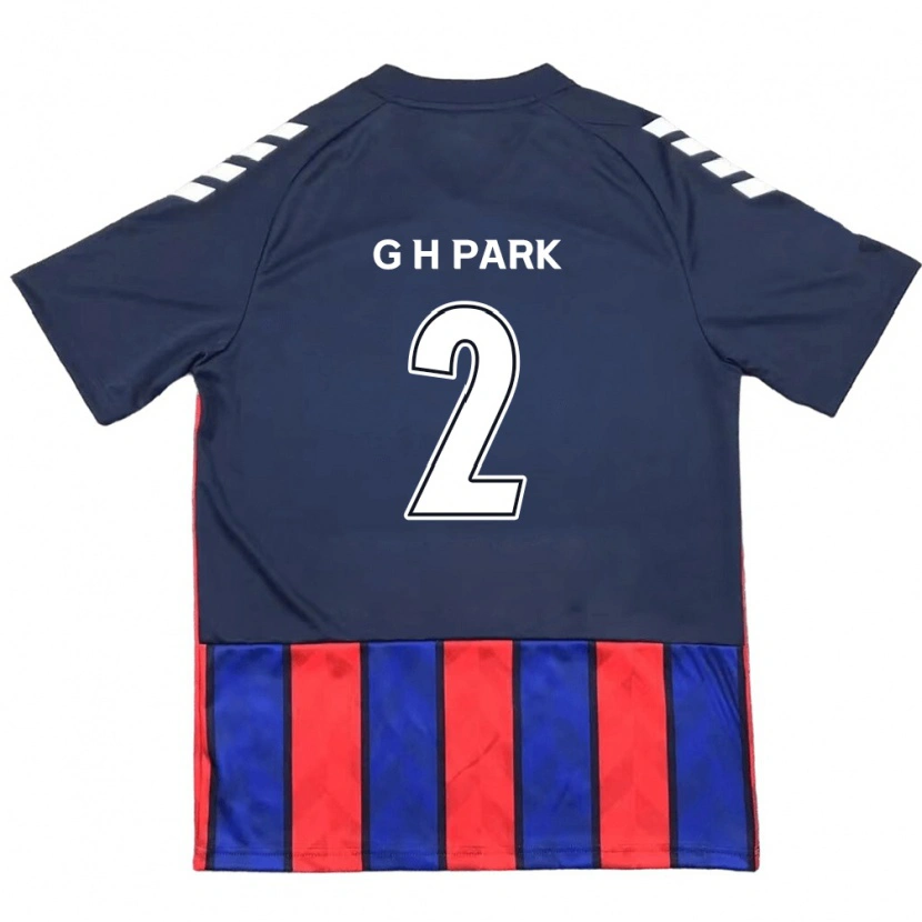 DanxenメンズHyo-Geun Park#2ロイヤルブルー レッドホームシャツ2025/26ジャージーユニフォーム